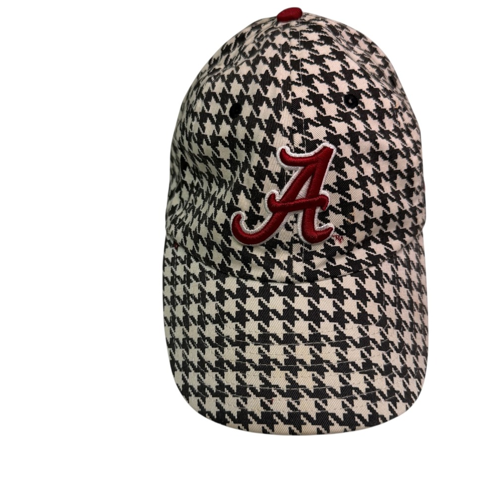 Nike Alabama Crimson Tide‎ Houndstooth Adjustable Hat Mens Black White Red Cap